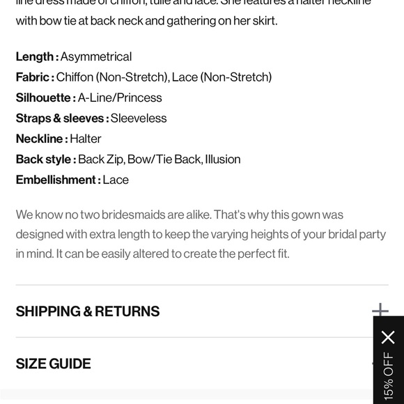 Azazie Junior Bridesmaid chiffon dress - Picture 4 of 10